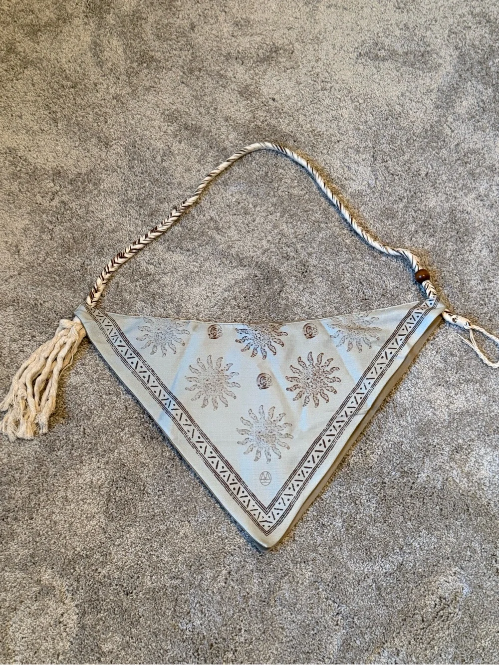 Boho Handmade Hobo Bag with Braided Strap
